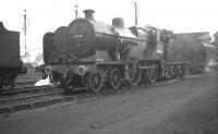 Scene in the shed yard at Annesley on 12 May 1962 with Ex-LMS 2P 4-4-0 no 40646 ready to work the following day's 'East Midlander No 5' Railtour out of Nottingham Victoria. The other locomotive involved, SR Schools Class 4-4-0 no 30925 <I>Cheltenham</I>, can be seen in the background. [See image 32751]<br><br>[K A Gray 12/05/1962]