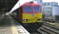 DB Schenker 60015 on 6F07 Fiddlers Ferry to Liverpool Bulk Terminal at Warrington Bank Quay<br><br>[Ken Browne 18/04/2013]