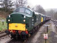 Scene at Oxenhope on 28 April during the KWVR Diesel Gala.<br><br>[Colin Alexander 28/04/2013]