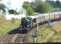 B1 no 61306 waits at the signal protecting the WCML from the East Lancs line on 2 May 2013. To the right is the Ormskirk route with the remains of the old Up Line visible.<br><br>[John McIntyre 02/05/2013]