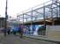 Part of the new mural that has begun to appear alongside the work in progress at Haymarket station, seen here on 6 March 2013.<br><br>[John Yellowlees 06/03/2013]