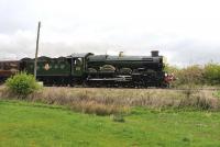 The 'Cheltenham Flyer' seen on the outskirts of Bristol behind GWR Castle Class 5043 <I>Earl of Mount Edgcumbe</I> on 11 May 2013. The special was on a non-stop run from Gloucester to Paddington. [See image 43051]<br><br>[Peter Todd 11/05/2013]