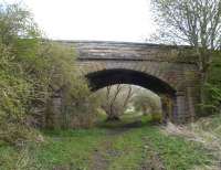 Bridge built by the NER a mile east of Sprouston, between Kelso and Tweedmouth, on the route opened in 1849. Hard to believe now that this line once saw diverted express passenger trains. <br><br>[Bruce McCartney 06/05/2013]