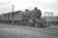 Gresley V3s in the sidings at Parkhead shed (65C) on 3 April 1961. Nearest the camera is 67623 with 67611 behind.<br><br>[K A Gray 03/04/1961]