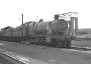 Churchward 2-8-0 no 2853 stands on Reading (ex-GWR) shed on 15 August 1961.<br><br>[K A Gray 15/08/1961]