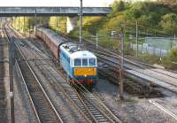 Having swapped places with <I>Duchess of Sutherland</I> minutes earlier, E3137/86259 joins the WCML at Farington Junction with the return leg of the <I>Cumbrian Mountain Express</I> bound for Euston.<br><br>[John McIntyre 22/05/2013]