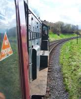 Behind D0226 on the Keighley and Worth Valley Railway near Ingrow West in April 2013. [See image 43013]<br><br>[Colin Alexander 27/04/2013]