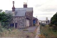 The remains of South Molton station on the Norton Fitzwarren - Barnstaple line around 1982. The station closed along with the line itself in October 1966. [With thanks to all who responded to this query]<br>
<br><br>[Ian Dinmore //1982]