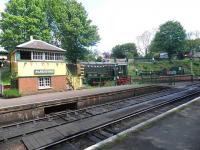 Cross platform view at Alresford station on the Mid Hants Railway on 27 May 2013.<br><br>[John Yellowlees 27/05/2013]