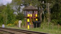 The beautifully restored and maintained Armathwaite signalbox ,thanks to the work of the Friends of the S&C.<br><br>[Ken Browne 22/05/2013]