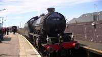 Ex LNER K1 2-6-0 no 62005 following arrival at Mallaig on the Jacobite.<br><br>[Ken Browne 24/05/2013]