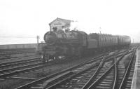 43139 approaching Carlisle on an overcast Saturday 22 December 1962 with the 12.40pm service from Langholm.<br><br>[K A Gray 22/12/1962]