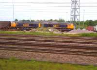 GBRf class 20's, numbers 905 and 901, seen in their Sunday best in New England yard on 9 June 2013.<br><br>[Ken Strachan 09/06/2013]