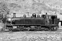 On 29th October 1983, Mallet 2-4-6-0T 079 214 / E214 (which unusually had managed to retain its chimney-mounted numberplate) looks in fine condition in the yard at Regua. The locomotive would later be transferred to Pocinho for service on the twice-weekly goods along the Linha do Sabor to Duas Igrejas.<br><br>[Bill Jamieson 29/10/1983]