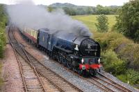 60163 <I>Tornado</I> at the head of the SRPS Fife Circle tour on 16 June 2013, seen passing Inverkeithing East Junction.<br><br>[Bill Roberton 16/06/2013]