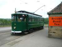 BR Tram no 26 in operation at Beamish on 11 June 2013. One of 19 redundant cars purchased by British Railways from Gateshead & District Tramways when that system closed in 1951. What had originally been Gateshead no 10 became BR no 26 on the Grimsby & Immingham Tramway, which continued to operate until the summer of 1961.<br><br>[Veronica Clibbery 11/06/2013]