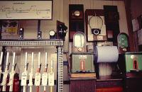 Scene inside Glenwhilly signal box on the Ayr - Stranraer line in 1979.<br><br>[Ian Dinmore //1979]