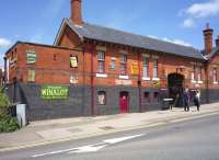 Exterior of Rushden Transport Museum, Northants, housed in the former  Rushden station building and seen here in June 2013. Rushden closed to passengers in 1959.<br><br>[John Steven 02/06/2013]