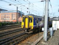 156443 approaching Newcastle Central from the east in June 2013.<br><br>[Veronica Clibbery 11/06/2013]