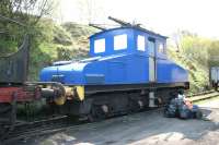 Former Kearsley power station electric locomotive No 3 [RSH 7078 of 1944] photographed in the sidings at Marley Hill on the Tanfield Railway in May 2006.<br><br>[John Furnevel 09/05/2006]