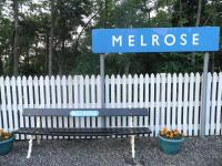 Platform scene at Melrose on 5 July 2013.<br><br>[John Yellowlees 05/07/2013]