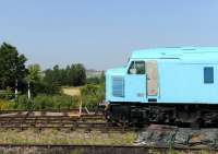 Pale blue Peak no 45149, undergoing restoration on the Gloucestershire Warwickshire Railway on 13 July.<br><br>[Peter Todd 13/07/2013]