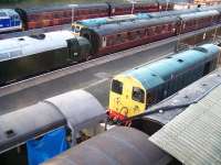 A well occupied Bury Bolton Street on 6 July during the ELR Diesel Gala.  Locomotives present include 47596, 33109, D335, D8233 and 20087.<br><br>[Colin Alexander 06/07/2013]