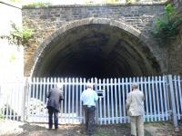 The north portal of the 249 yard Bowshank Tunnel on 5 July, looking towards Galashiels.<br><br>[John Yellowlees 05/07/2013]