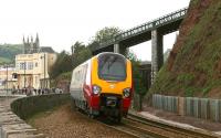 A Virgin Voyager approaching Teignmouth westbound in July 2006.<br><br>[Ian Dinmore /07/2006]