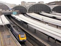 View over Paddington station in April 2011 with a First Great Western HST about to depart.<br><br>[Ian Dinmore 15/04/2011]