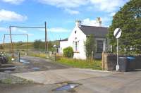 View north from the level crossing at Heriot on 25 July 2013.<br><br>[Bill Roberton 25/07/2013]