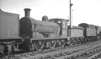 J36 0-6-0 no 65327 stored in the yard at Thornton Junction shed, thought to be in August 1966. The locomotive had been withdrawn from here 9 months earlier and was subsequently cut up at Motherwell Machinery & Scrap, Wishaw, a month after the photograph was taken.<br><br>[K A Gray /08/1966]