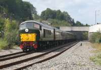 Preserved <I>Peak</I> D8 <I>Penyghent</I> with a train at Matlock on 7 August 2013.<br><br>[Bruce McCartney 07/08/2013]