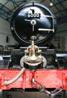 6000 <I>King George V</I> at the NRM in 2013. Shipped to the US in 1927 to feature in the Baltimore and Ohio Railroad centenary celebrations, it received the bell, inscribed thus: 'This bell was presented to the locomotive by the Baltimore and Ohio Railroad Co in commemoration of its centenary celebration September 24 - October 15, 1927'.<br><br>[John Furnevel 06/06/2013]