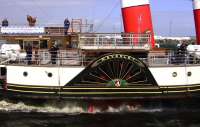 PS <I>Waverley</I> entering the River Ayr on 19 August 2013.<br><br>[Colin Miller 19/08/2013]