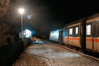 An InterCity 125 HST prepares to depart from the north end of Pitlochry station on 31 December 1994.<br><br>[Ewan Crawford 31/12/1994]