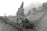 80051 leaving Giffnock for East Kilbride in September 1963 with the 17.08 from St Enoch.<br><br>[John Robin 13/09/1963]