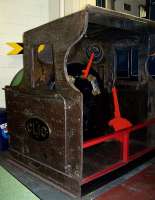 The cab from the Blyth & Tyne Railway's 1875 locomotive <I>Clio</I> on display at the Stephenson Railway Museum, North Shields, on 26 August 2013.<br><br>[Colin Alexander 26/08/2013]