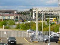 <h4><a href='/locations/C/Crewe_Heritage_Centre'>Crewe Heritage Centre</a></h4><p><small><a href='/companies/C/Crewe_Heritage_Trust'>Crewe Heritage Trust</a></small></p><p>A high level view looking across the station car park to Crewe Heritage Centre on 30 August catches (left to right) A4 60009 <I>Union of South Africa</I> in light steam, Brush Type 4 D1842, the smokebox of mostly hidden 71000 <I>Duke of Gloucester</I> and the APT exhibit see image <a href='/img/20/732/index.html'>20732</a>. The A4 worked the southbound <I>Cumbrian Mountain Express</I> special the following day.</p><p>30/08/2013<br><small><a href='/contributors/David_Pesterfield'>David Pesterfield</a></small></p>