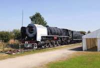 Sixty years on. A product of the North British Locomotive Company, Glasgow, in 1953 - South African Railways class 25NC 4-8-4 No 3405 stands at Quainton Road on the Aylesbury and Buckingham Railway in September 2013.<br><br>[Peter Todd 05/09/2013]