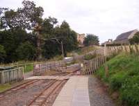 The scene at the Etal terminus and turntable of the 15 inch gauge Heatherslaw Light Railway, Northumberland, with Etal Castle behind. The roofed building houses a museum which was doing good business that day in connection with the 500th anniversary of Flodden, itself 4 miles away.<br><br>[Andrew Wilson 09/09/2013]