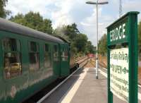 Small Prairie 5521 waits to leave Eridge for Tunbridge Wells West on 11 June 2011 with a service on the Spa Valley Railway.<br><br>[Ian Dinmore 11/06/2011]