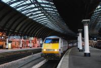 An East Coast service calls at York on 13 June 2011.<br><br>[Ewan Crawford 13/06/2011]