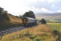 158710 powers up the gradient approaching Loth Station on 17 September on the 2H57 1400 Inverness to Wick service. <br><br>[John Gray 17/09/2013]