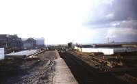 Work in progress at Boness in February 1982 during reconstruction of the station.<br><br>[John McIntyre 17/02/1982]