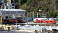 Sleeper locomotives stabled at the east end of Waverley on 17 September.<br><br>[Colin Miller 17/09/2013]