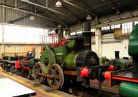 <I>Sydenham</I>, is a 2-2-0TG TramwayGearedLocomotivebuilt by Aveling & Porter at their Rochester Works in 1895 (AP3567). Photographed at Chatham Dockyard on 17 September 2013.<br><br>[Peter Todd 17/09/2013]