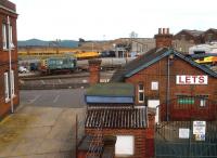 An open, but incomplete, invitation (right) at Eastleigh on 1st August could possibly distract the eye from classes 08, 56, and 66 visible in the background - let alone the virtual quarry beyond the ballast wagons.<br><br>[Ken Strachan 01/08/2013]