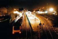 A First Great Western 125 at Par, Cornwall, looking south over the station on 18 November 2009.<br><br>[Ewan Crawford 18/11/2009]