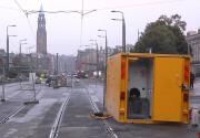 Tram chiefs could possibly have discovered where hopes of a profitable operation disappeared to.....! View east along Shandwick Place on 24 September 2013.<br><br>[Bill Roberton 24/09/2013]